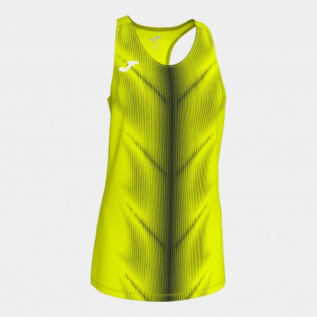 CAMISETA TIRANTES MUJER AM.FLUOR-NEGRO