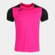 CAMISETA M/C RECORD II ROSA FLÚOR NEGRO