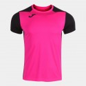 CAMISETA M/C RECORD II ROSA FLÚOR NEGRO
