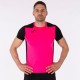 CAMISETA M/C RECORD II ROSA FLÚOR NEGRO